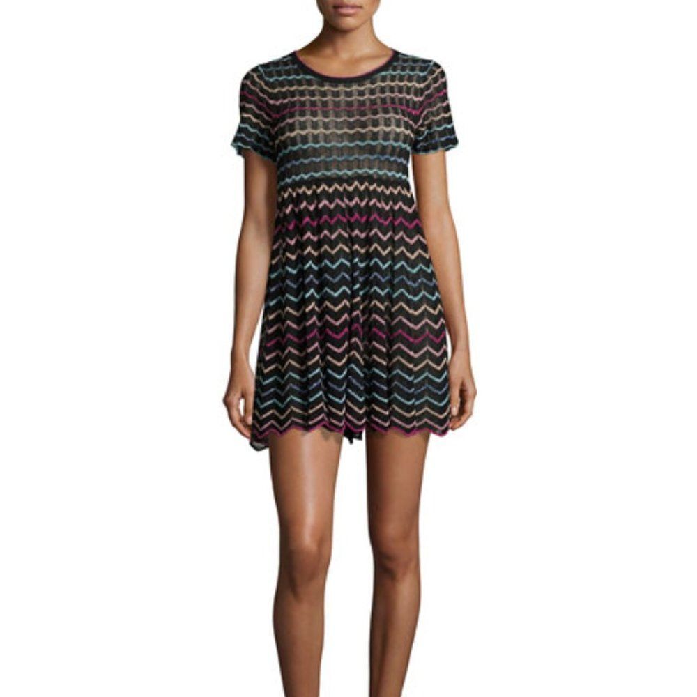MARC‎ JACOBS Chevron Knit Babydoll Dress - Size S